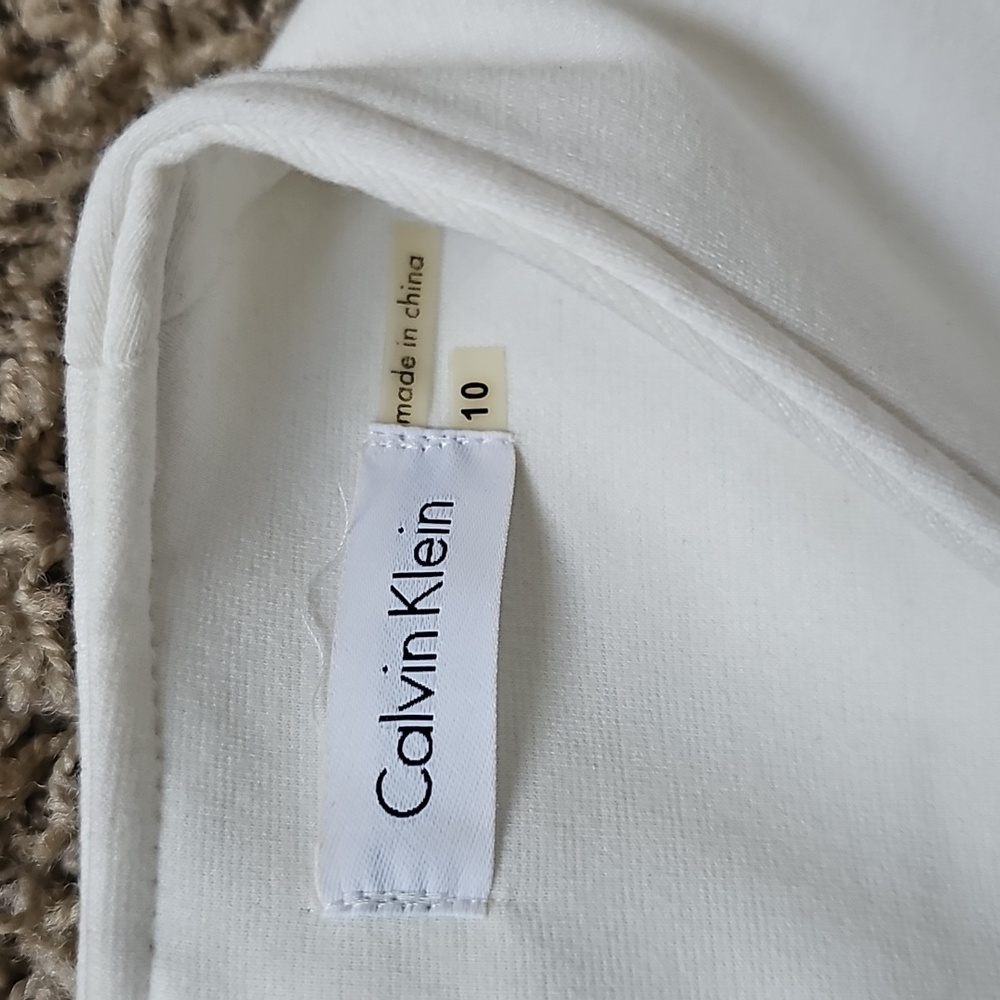 Calvin Klein Colorblock Dress Sheath Vneck 10 - Picture 4 of 6